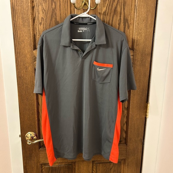 Nike Other - Nike Golf Performance Dri-FIT Gray Polo Shirt XL